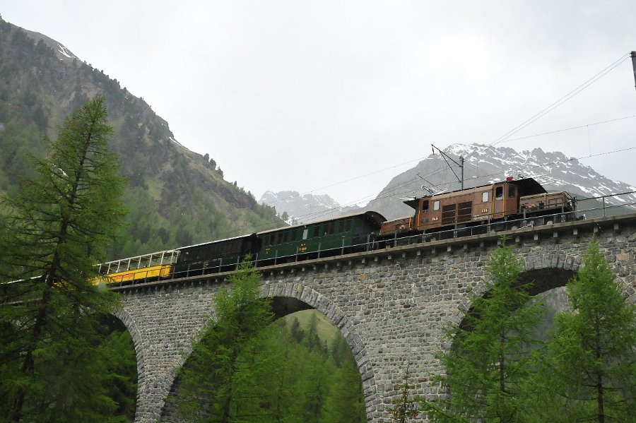 2019.06.11 RhB Ge 6-6 I 414 Albulabahn Krokodil Bahnfest Bergün (23)
